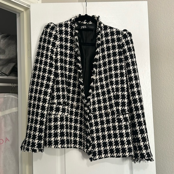 Zara houndstooth blazer - Picture 1 of 2